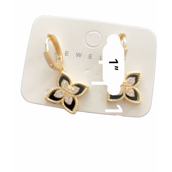 European fashion Round Synthetic Zircon earrings - Picture 3 of 5